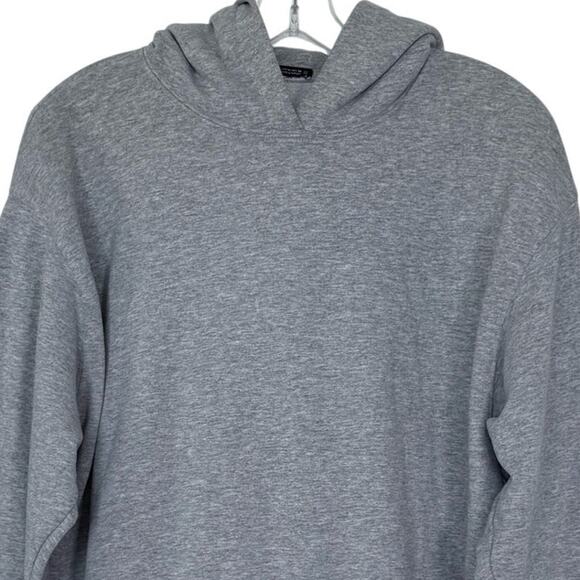 Zara Hooded Sweatshirt Pullover Hoodie Womens Size Medium Gray - Picture 3 of 9